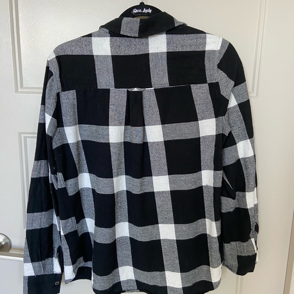 Pacsun (LA Hearts) black and white plaid shirt - Picture 2 of 3